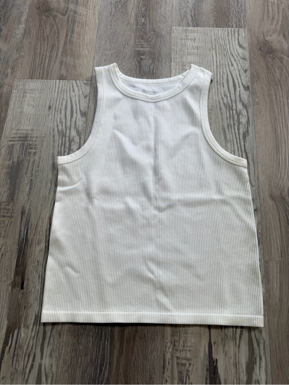 Women’s Ribbed Tank Top - White